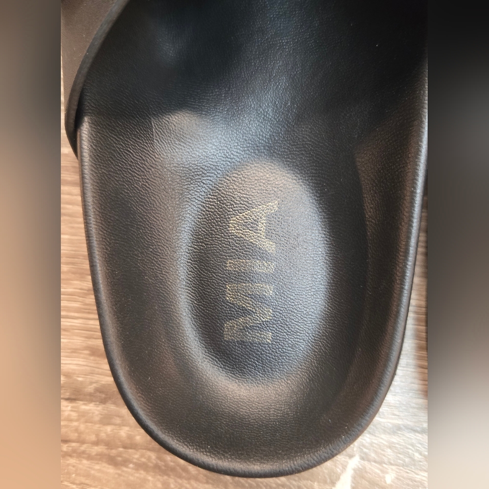 MIA Black Sandals with Gold Buckles - Picture 9 of 10